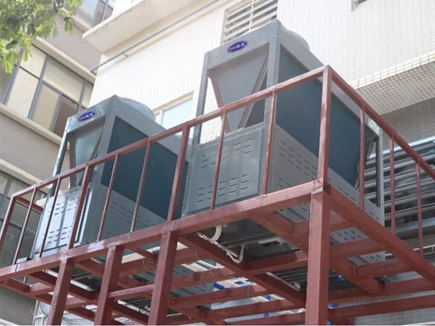 廣西南寧酒店約沃風冷模塊中央空調工程